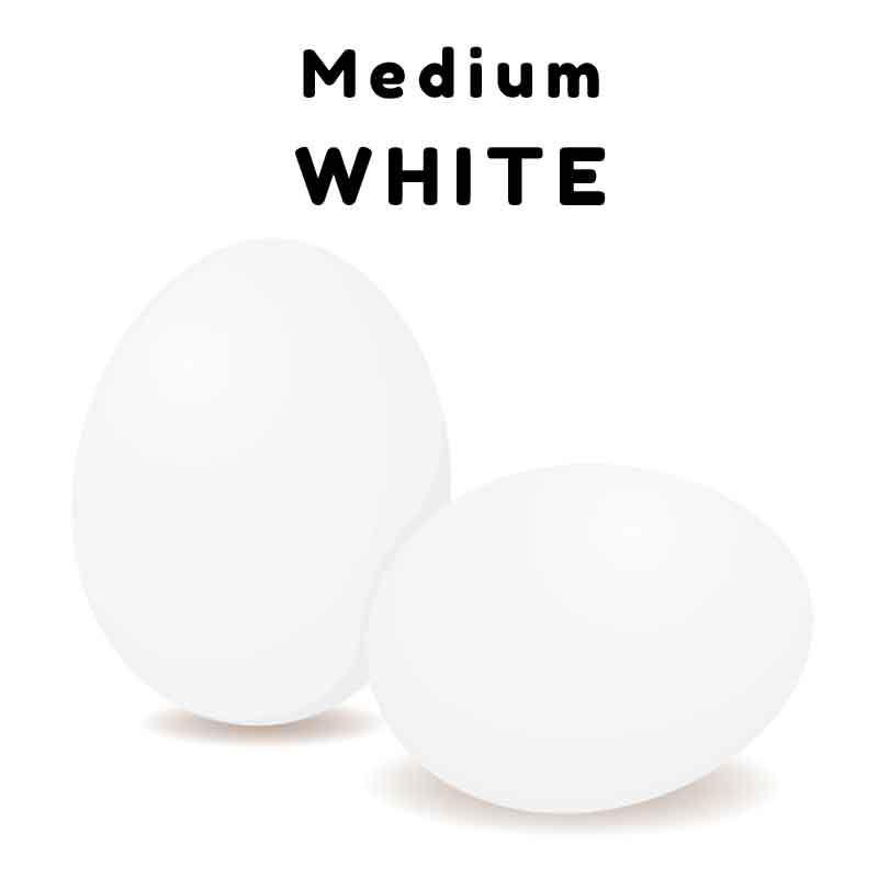 white eggs